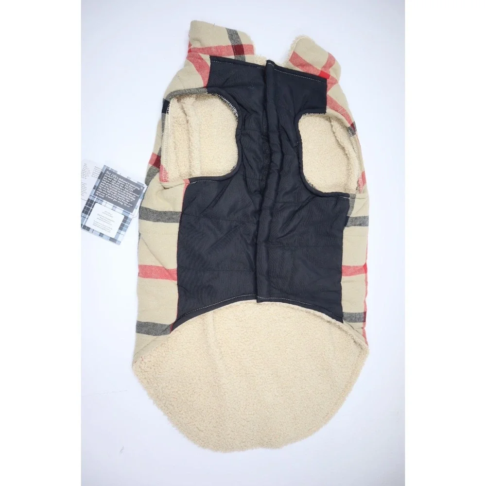 Pet Life Allegiance Classical‎ Plaided Insulated Dog Coat Jacket - Plaid - XL